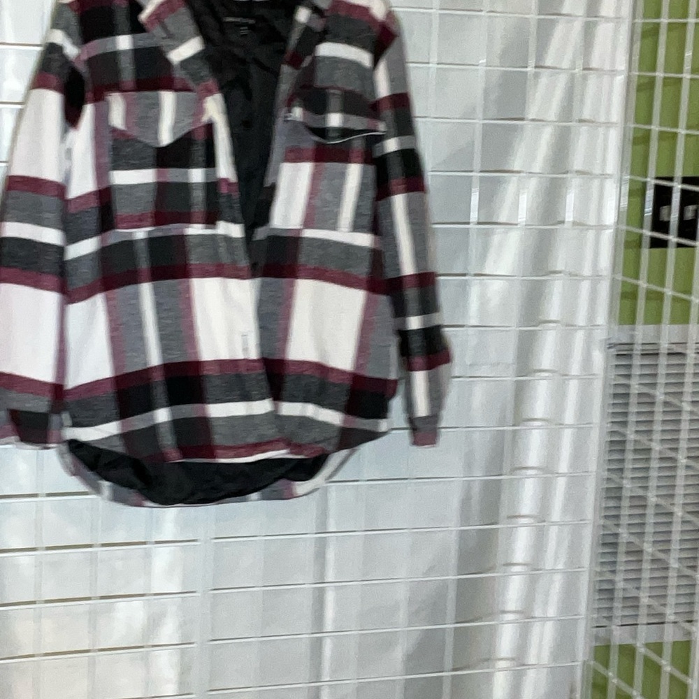 New Look Plaid Jacket in Red, Black, and White